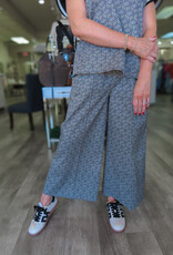 J.HOFFMAN'S Teddy Crop Trouser- Black Tonal