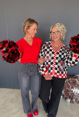 J.HOFFMAN'S Vermilion Sweater Vest- Red