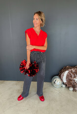 J.HOFFMAN'S Vermilion Sweater Vest- Red