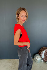 J.HOFFMAN'S Vermilion Sweater Vest- Red