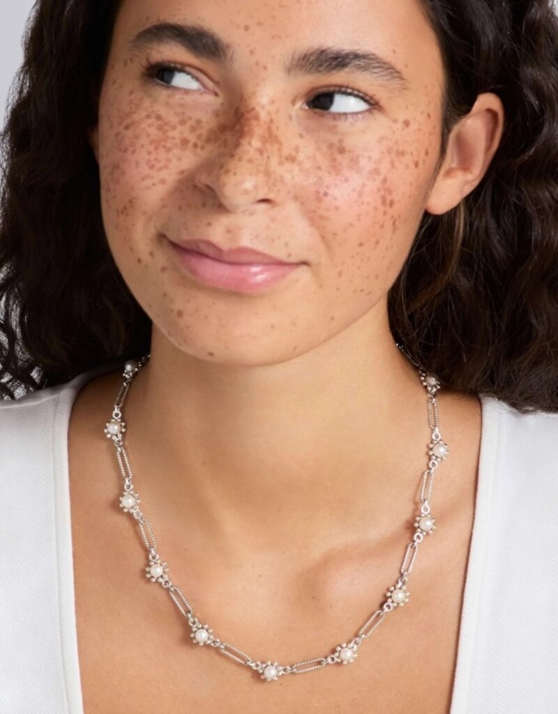 LAGOS Luna Fleur Pearl Link Necklace