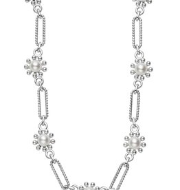 LAGOS Luna Fleur Pearl Link Necklace