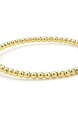 LAGOS Caviar Gold 18K Gold and Rhodolite Garnet Caviar Beaded Diamond Cuff Bracelet