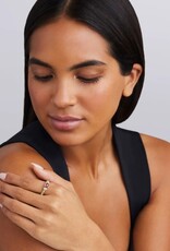 LAGOS 18K Gold and Rhodolite Garnet Caviar Beaded Diamond Ring