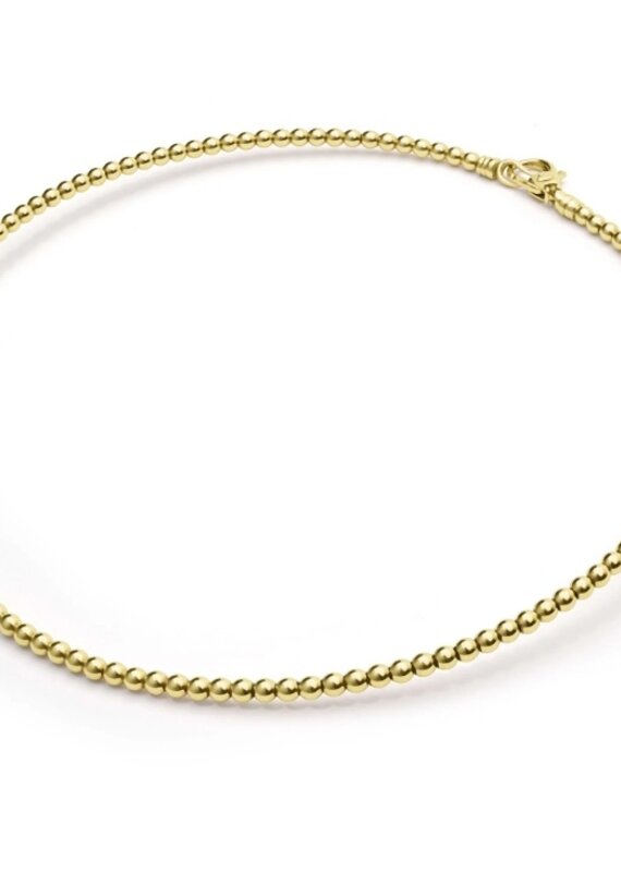 LAGOS 18K Gold Caviar Beaded Collar Necklace | 3mm