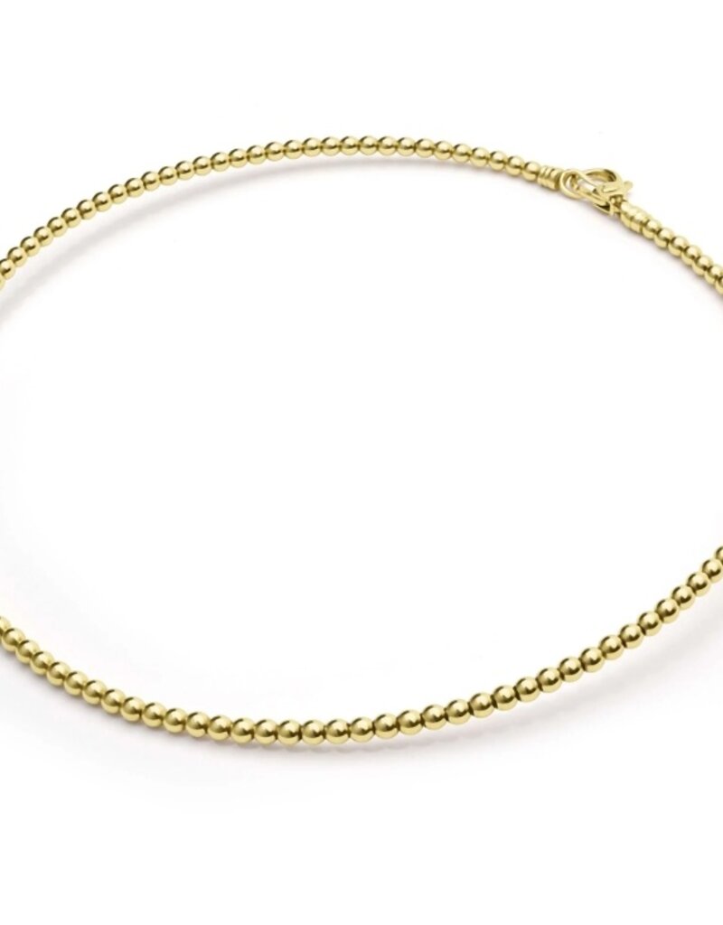 LAGOS 18K Gold Caviar Beaded Collar Necklace | 3mm
