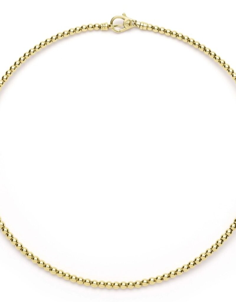 LAGOS 18K Gold Caviar Beaded Collar Necklace | 3mm