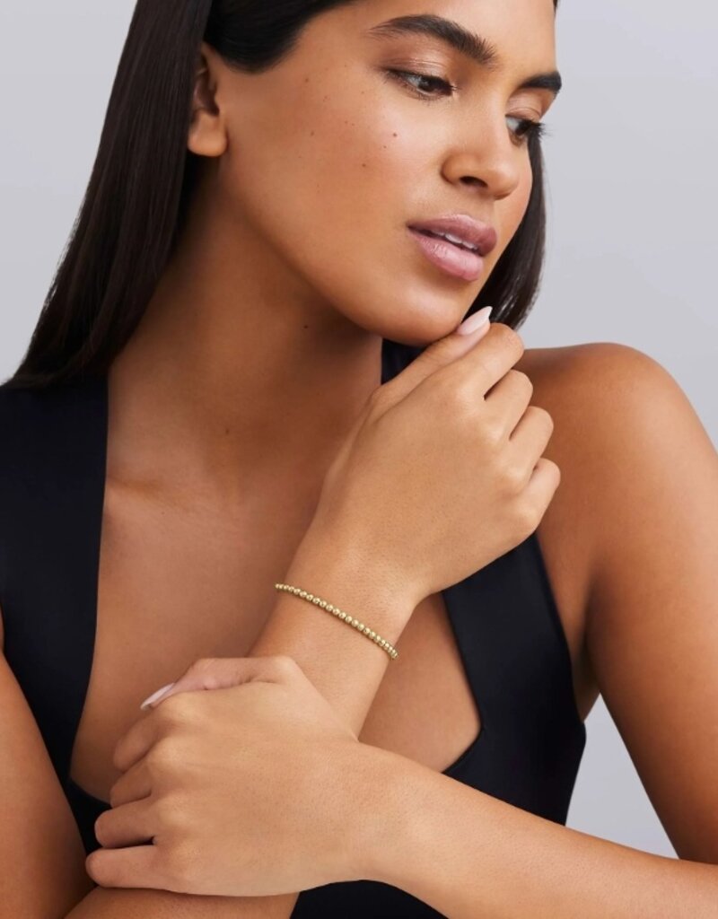 LAGOS 18K Gold Caviar Beaded Cuff Bracelet | 3mm