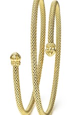 LAGOS Caviar Gold 18K Gold Double Wrap Bracelet