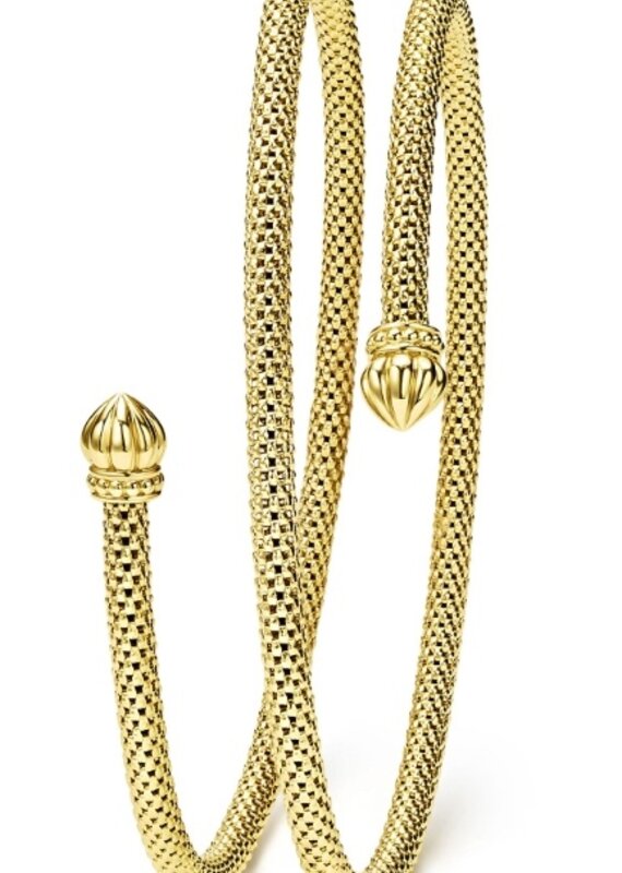 LAGOS Caviar Gold 18K Gold Double Wrap Bracelet