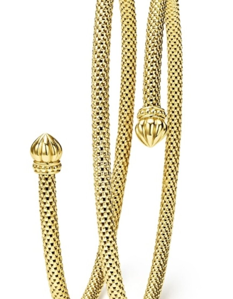 LAGOS Caviar Gold 18K Gold Double Wrap Bracelet