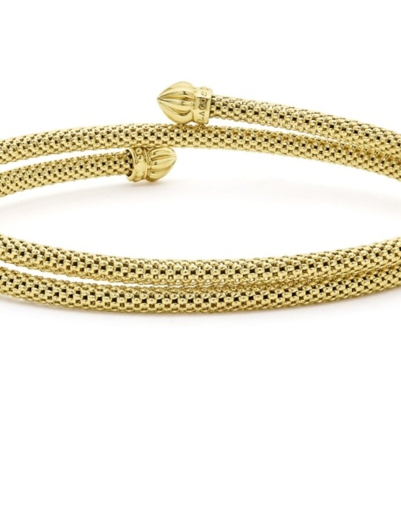 LAGOS Caviar Gold 18K Gold Double Wrap Bracelet