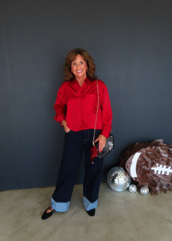 J.HOFFMAN'S Sutton Top- Red