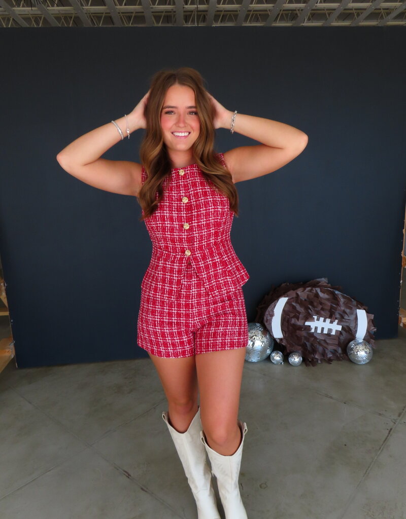 J.HOFFMAN'S Solace Top- Red