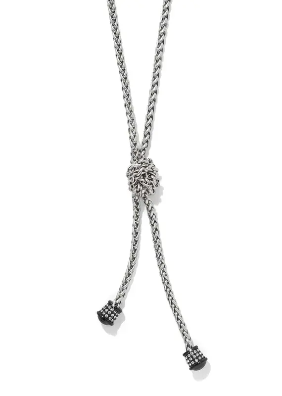 Meridian Ventus Y Necklace in Black