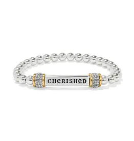 Meridian Cherished Two Tone Stretch Bracelet