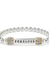 Meridian Fearless Two Tone Stretch Bracelet