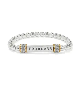 Meridian Fearless Two Tone Stretch Bracelet