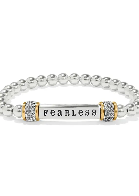 Meridian Fearless Two Tone Stretch Bracelet