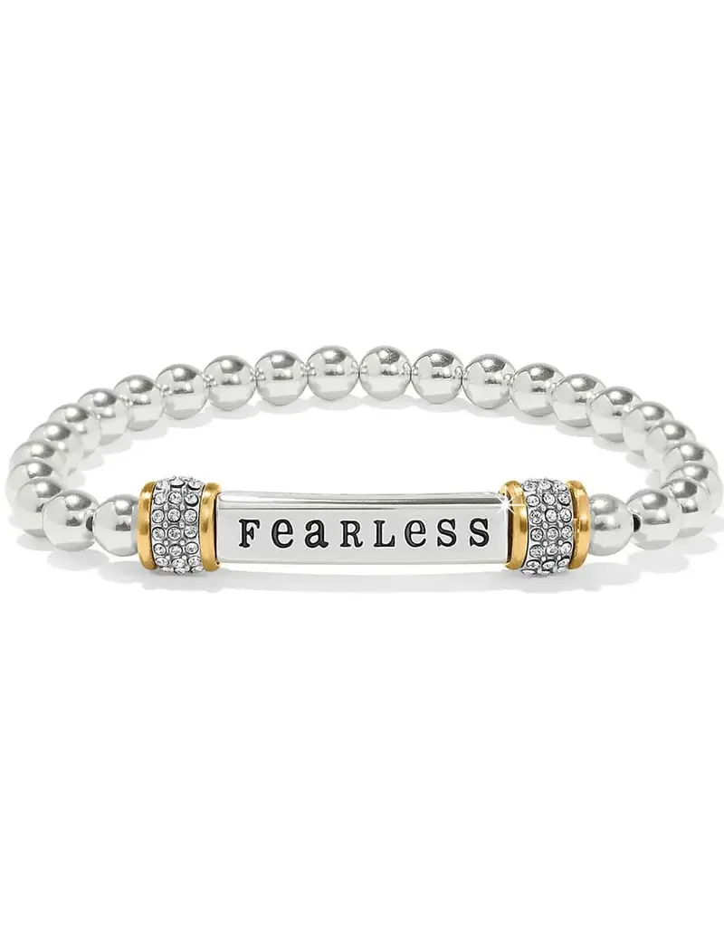 Meridian Fearless Two Tone Stretch Bracelet