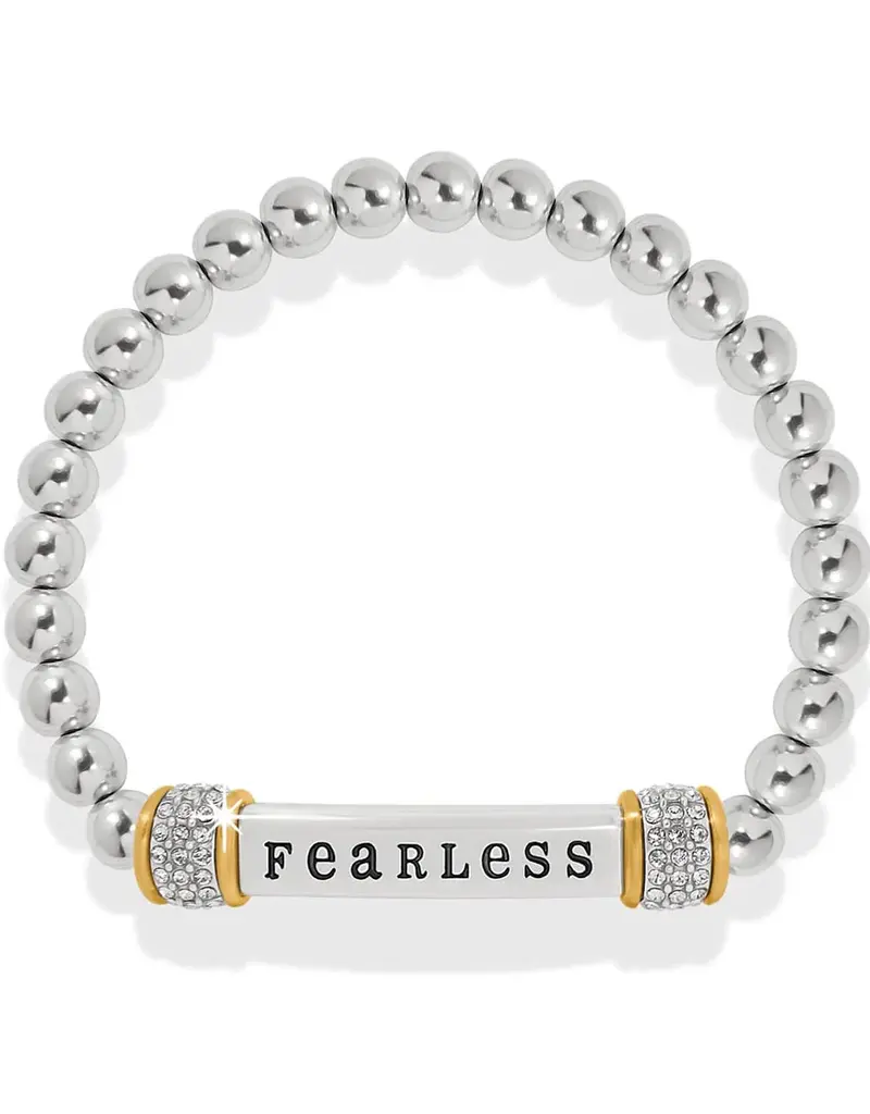 Meridian Fearless Two Tone Stretch Bracelet