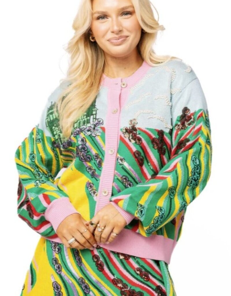 J.HOFFMAN'S QUEEN OF SPARKLES X WICKED Yellow Brick Road To Oz Cardigan