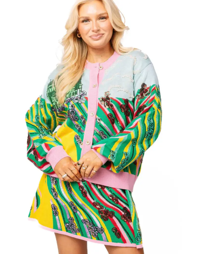 J.HOFFMAN'S QUEEN OF SPARKLES X WICKED Yellow Brick Road To Oz Cardigan