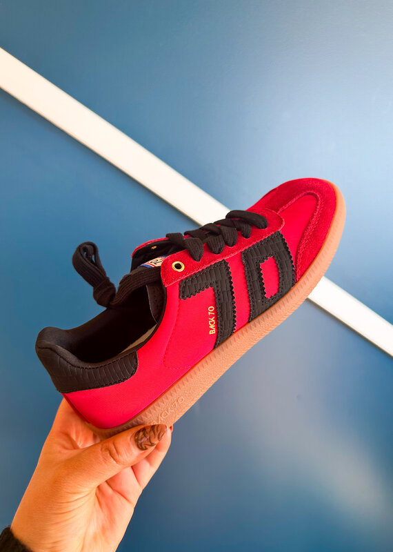 J.HOFFMAN'S Ghost Sneaker- Red/ Black