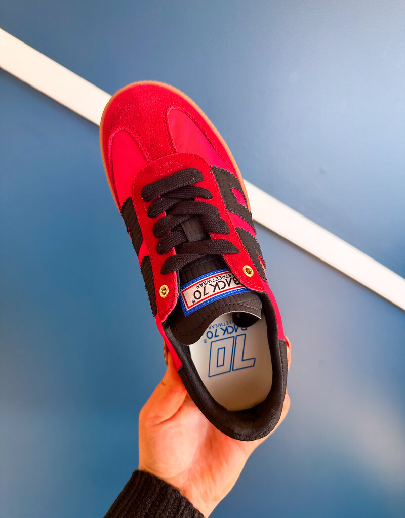 J.HOFFMAN'S Ghost Sneaker- Red/ Black