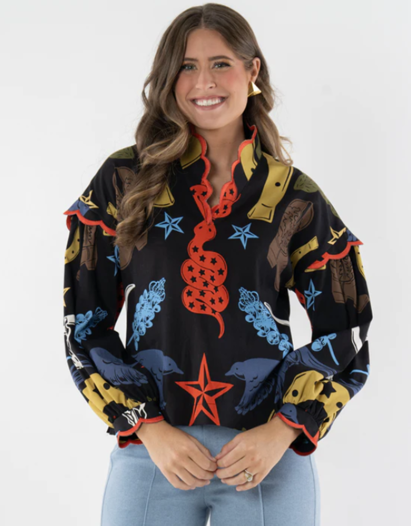 J.HOFFMAN'S Orchid Top- Lone Star