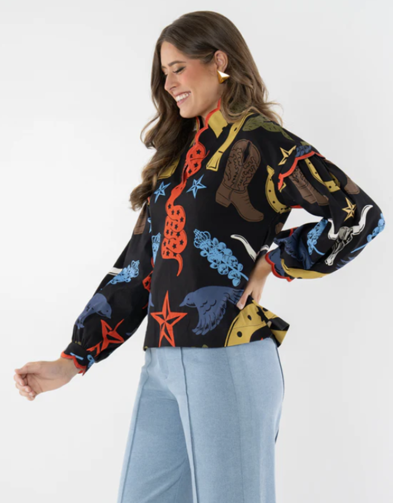 J.HOFFMAN'S Orchid Top- Lone Star