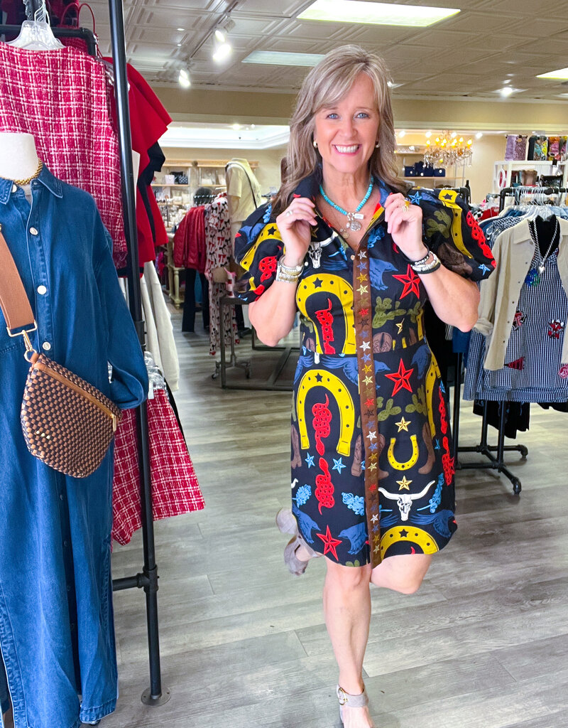 J.HOFFMAN'S Britt Dress- Lone Star