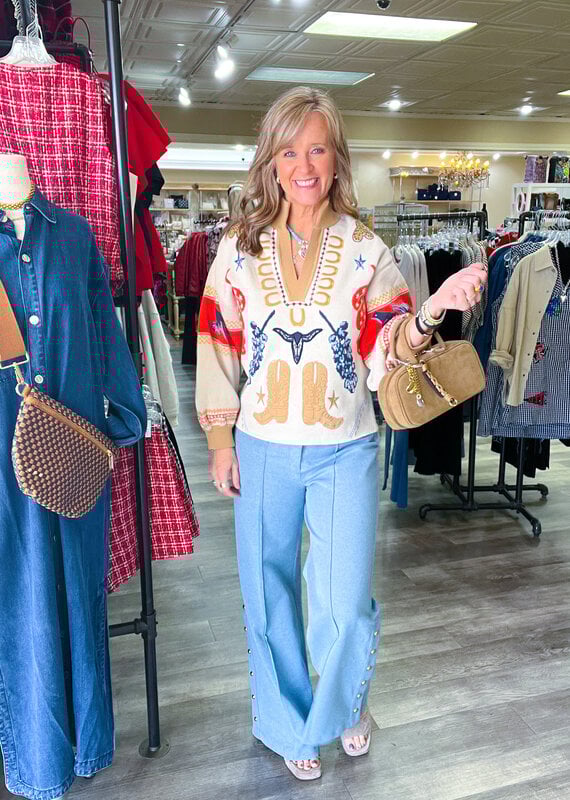 J.HOFFMAN'S Lolli Sweater- Lone Star