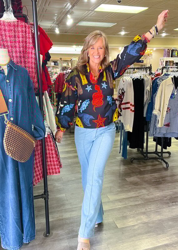 J.HOFFMAN'S Orchid Top- Lone Star