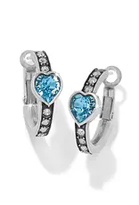 Mystery Of Love Heart Hoop in Aqua