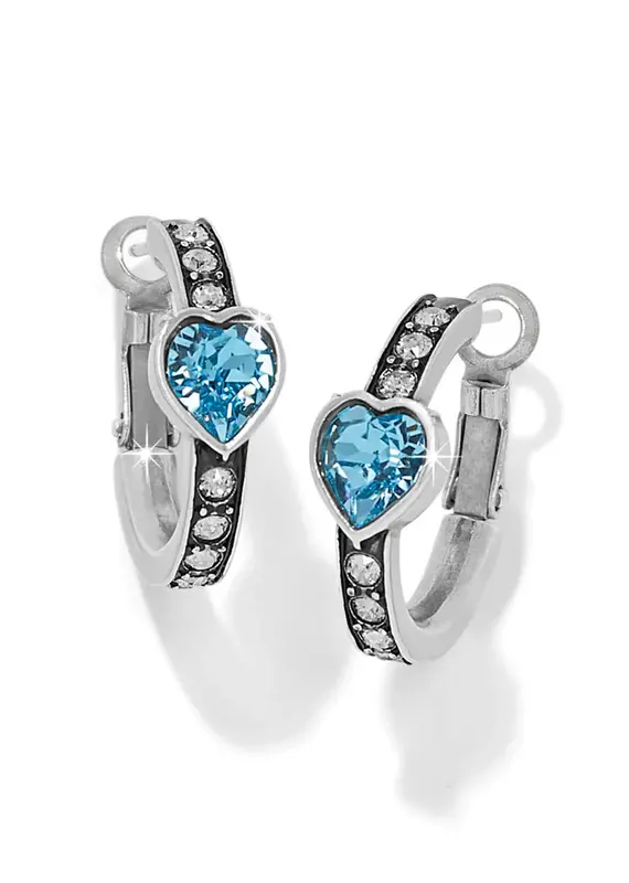 Mystery Of Love Heart Hoop in Aqua