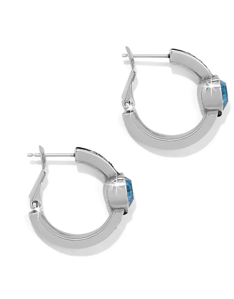 Mystery Of Love Heart Hoop in Aqua