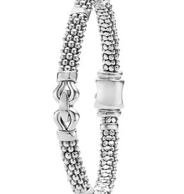 LAGOS Derby Silver Caviar Buckle Bracelet | 6mm