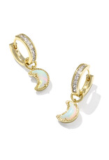 KENDRA SCOTT Moon Huggie Earrings