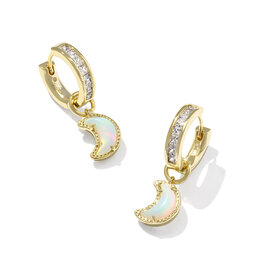 KENDRA SCOTT Moon Huggie Earrings