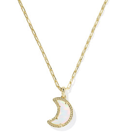 KENDRA SCOTT Moon Short Pendant Necklace