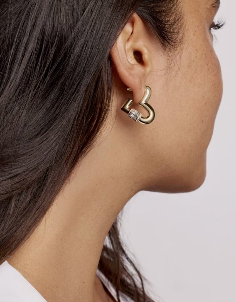 KENDRA SCOTT Emery Heart Hoop Earrings