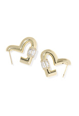 KENDRA SCOTT Emery Heart Hoop Earrings