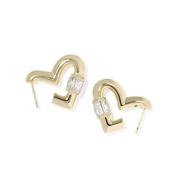 KENDRA SCOTT Emery Heart Hoop Earrings