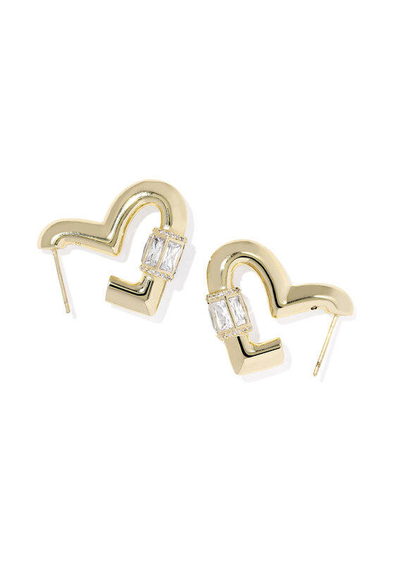KENDRA SCOTT Emery Heart Hoop Earrings