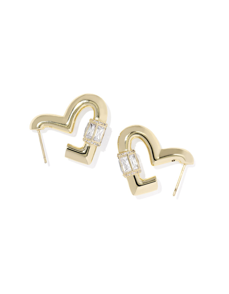KENDRA SCOTT Emery Heart Hoop Earrings
