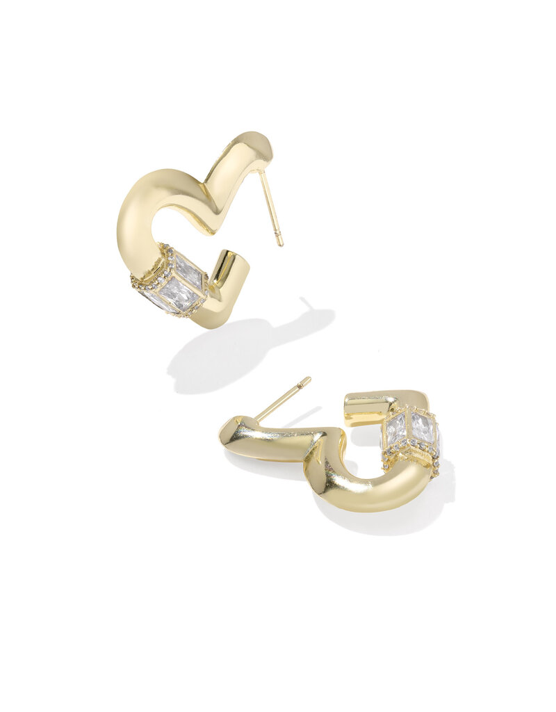 KENDRA SCOTT Emery Heart Hoop Earrings