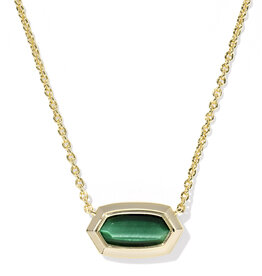 KENDRA SCOTT Elisa Bezel Pendant Necklace