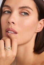 LAGOS Signature Caviar Two-Tone Link Diamond Ring