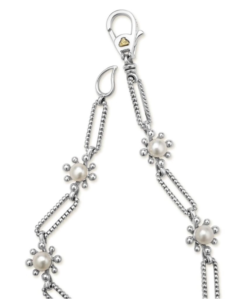 LAGOS Luna Fleur Pearl Link Bracelet